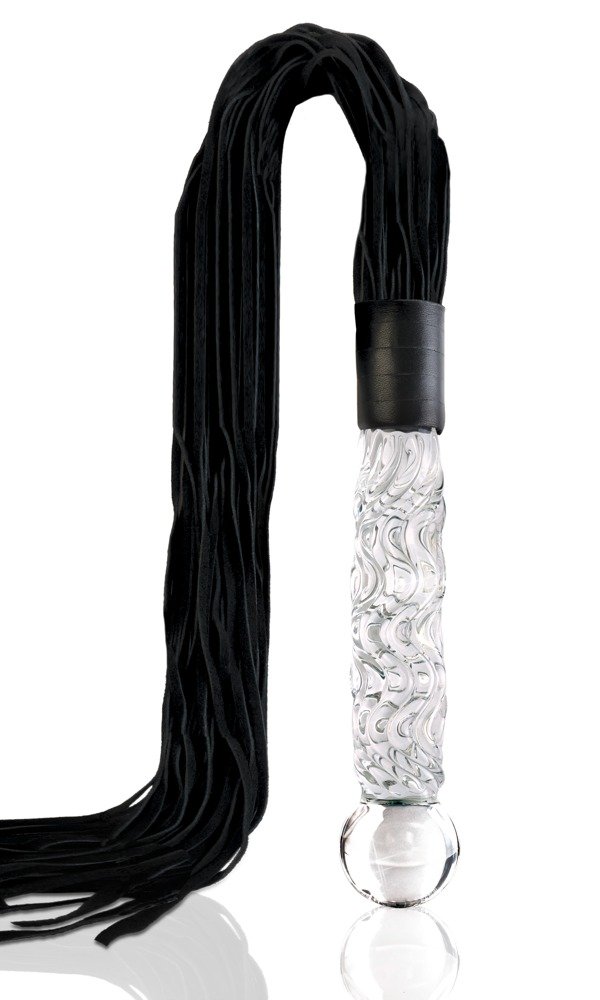 Glasdildo Hand Blown Glass Whip