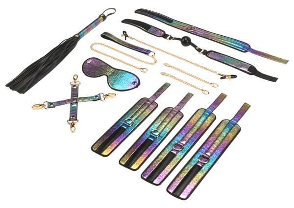 Exklusives Fessel-Set Glossy Rainbow für intensive Bondage-Erlebnisse