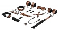 Leopard Wilde Leidenschaft – Leopard Print Bondage-Set mit Flogger